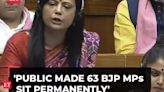 Mahua Moitra, says BJP paid a heavy price of 63 MPs for expelling me