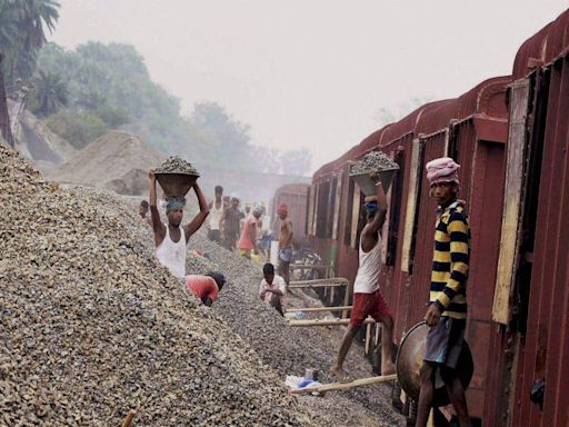 Goods train derails near Valsad in Gujarat