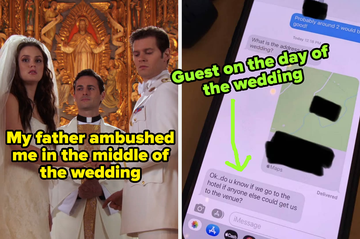 44 Truly Terrible Wedding Guests Who Should 100% Never Receive An Invitation To A Wedding Again