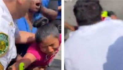 VIDEO: Niña rompe en llanto tras ser arrestada de forma violenta por vender fruta en Nueva York