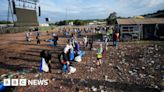 Glastonbury Festival: Clean-up of litter under way