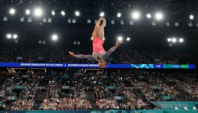 Simone Biles finishes off her return to the Olympics with a silver on floor exercise