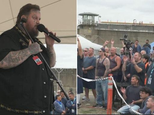 Jelly Roll performs at Oregon prison that allows live music for first time in 20 years