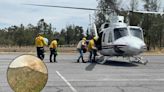 Con dos helicópteros, combaten incendio en la Sierra de Santa María del Río, SLP