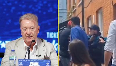 Frank Warren explains viral video of Derek Chisora headbutting delivery rider