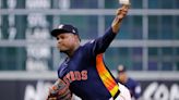 Valdez strikes out eight in seven innings, Astros limit A's to two hits in 3-0 victory