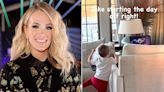 Watch Carrie Underwood's Son, 3, Adorably Crush a Tae Bo Workout After Finding Her DVDs