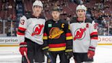 The Hughes brothers had a historic night on the ice, playing in the same game for the first time as New Jersey Devils win