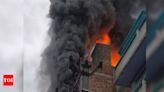 Watch: Major fire at factory in Delhi's Narela area | Delhi News - Times of India