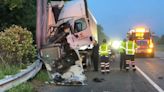 Tractor-trailer slams into MassDOT sign, closing Route 24 in West Bridgewater for removal