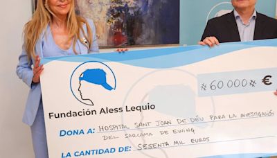 La Fundación Aless Lequio, de la mano de Ana Obregón, apoya con 60.000 euros la investigación del sarcoma de Ewing