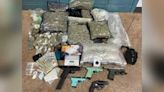 2 arrested with guns, pills, and large bags of marijuana in west GA