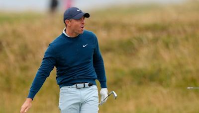 Rory McIlroy in danger of missing the cut at Open Championship after disastrous opening round