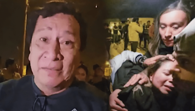 Padre de empresaria rescatada agradece al borde del llanto el apoyo de la PNP: "Son unos ángeles"