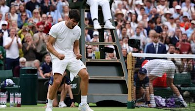 Alcaraz, Sinner into Wimbledon last-eight as tearful Keys quits