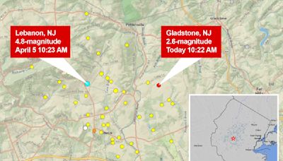 Earthquake aftershock rocks New Jersey town nearly one week after 4.8 quake — just one of 46 aftershocks