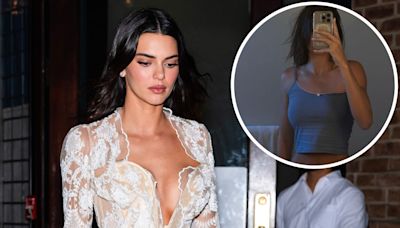 Kendall Jenner Flaunts Curves in Her Underwear and Crop Top PJs: See Cheeky Photo