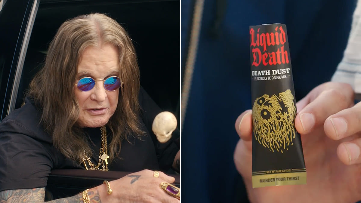 Ozzy Osbourne Warns Against the Dangers of Snorting Liquid Death’s Death Dust in New Ad: Watch