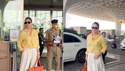 Kareena Kapoor Khan Beats The Heat In Comfy Causals With Shades Of Yellow And White; Watch - News18