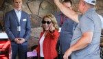 Shari Redstone flashes big smile as she jets into Sun Valley for ‘summer camp for billionaires’ after Paramount deal