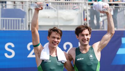 Fintan McCarthy and Paul O’Donovan defend title with another gold in Paris