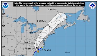 Tropical Storm Debby’s path and progress: NHC’s Wednesday, Aug 07 update