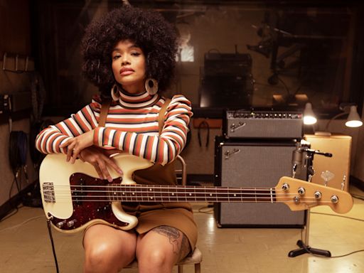 Social media bass sensation April Kae burned out her hands from nonstop playing, producing and editing – playing with a pick was her saving grace