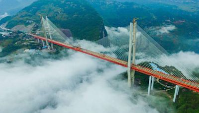 The world's tallest bridge in the clouds that cost £111m to build