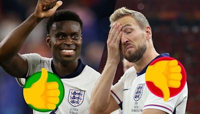 England Euro 2024 player ratings: Marc Guehi and Jordan Pickford good, Harry Kane and Phil Foden... not so good