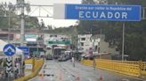 Bloqueo del puente Rumichaca cumple 24 horas y afecta paso de mercancías entre Colombia y Ecuador