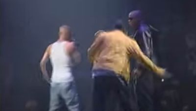 Footage of Diddy slapping Jay-Z's bottom TWICE on stage resurfaces