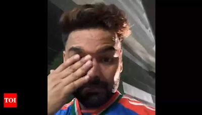 T20 World Cup victory celebrations: Emotional, choked Rishabh Pant tweets from open bus parade, says... | Cricket News - Times of India