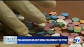 Supporters think ecstasy has potential to treat PTSD, but FDA panel rejects psychedelic drug