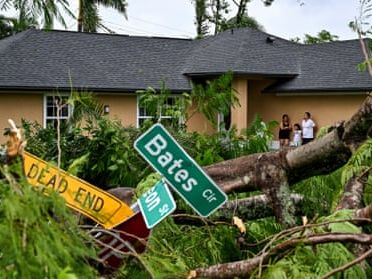 Risk-to-life warnings remain in place as Hurricane Milton downgraded to category 3 – as it happened