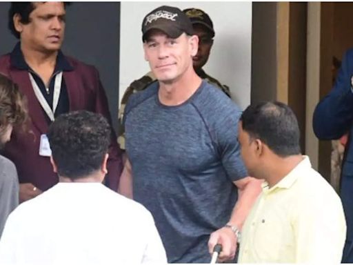 John Cena lands in India to attend Anant Ambani and Radhika Merchant's wedding: See picture | Hindi Movie News - Times of India