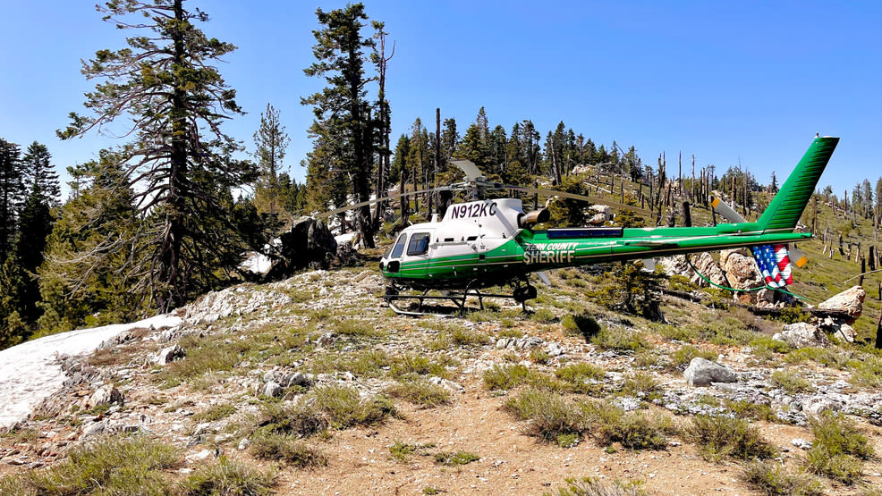 Kern County Sheriff's Office helicopter rescues couple stranded on Piute Mountain