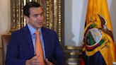 Ecuador está abierto a restablecer relaciones con México pero sin entregar a Glas, dice Noboa
