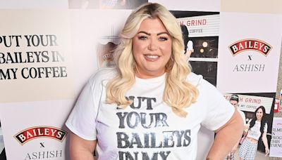 Gemma Collins shows off her weight loss in a skin-tight white T-shirt