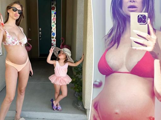 Pregnant Lala Kent is ‘thirst trapping’ in her third trimester with bikini bump snap
