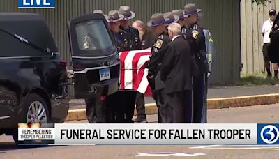 People come from near, far to pay final respects to fallen trooper