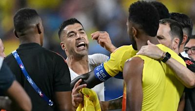 Luis Suárez explicó cómo empezó la pelea en el final de Uruguay-Colombia y apuntó directo contra Miguel Borja