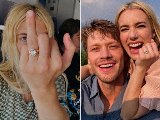 Emma Roberts Flashes a Close-Up of Her Dazzling Engagement Ring from Fiancé Cody John — See Her Sparkler!