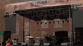 Setting up for a weekend of live music in downtown Lincoln