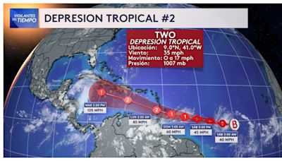Se forma la depresión tropical número 2: amenaza al Caribe como un huracán
