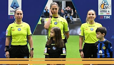 Inter de Milán vs. Torino, primer partido de Serie A con terna arbitral femenina