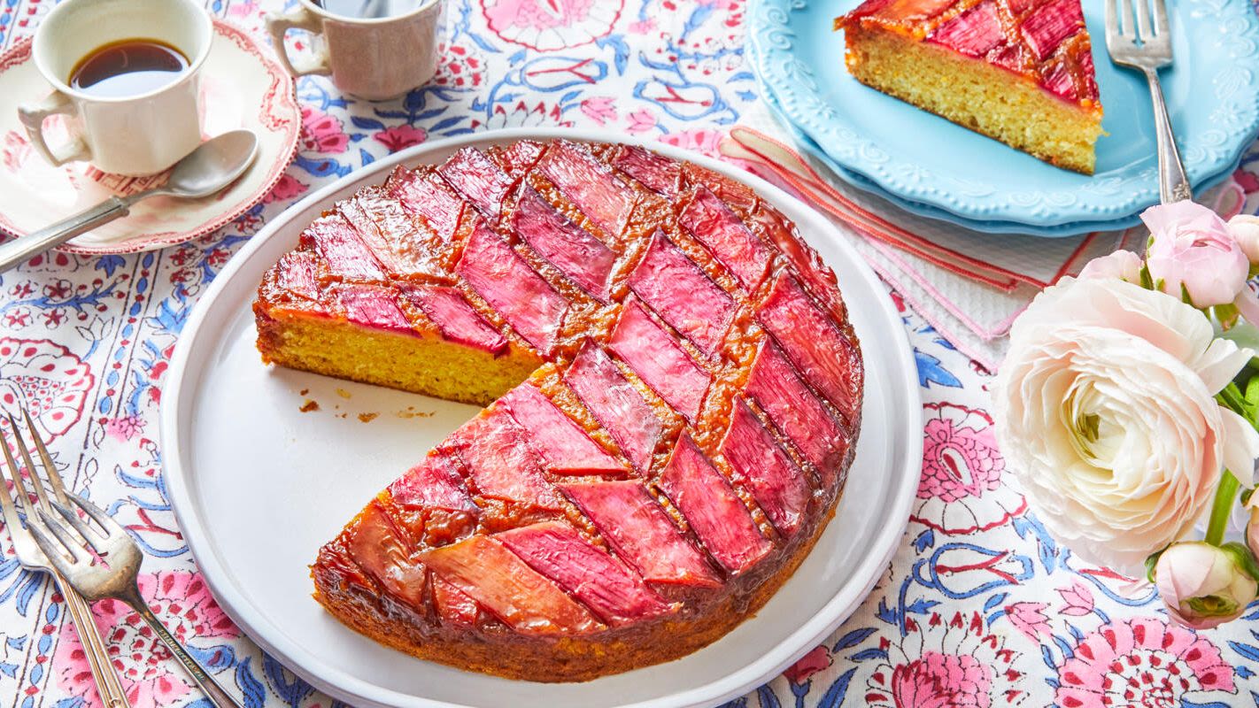 It's Rhubarb Season! Celebrate with This Stunning Upside-Down Cake