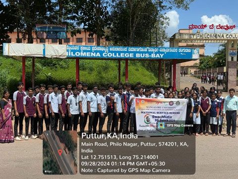 Puttur: NSS unit of St Philomena College (Autonomous) leads ‘Swachatha Hi Seva’ cleanliness drive