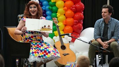 Storytime with Jonathan Groff and Miss Amie Vanité [photos]