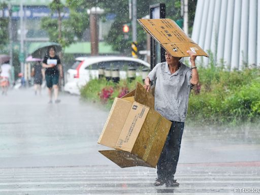 快訊／3地升級豪雨 18縣市持續豪大雨特報