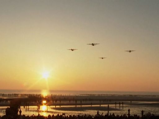 US Navy Seals re-enact Utah Beach D-Day landing on 80th anniversary